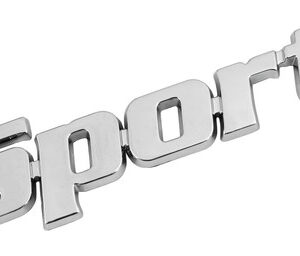 Emblema 3D cromato – Sport