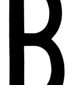 Spell-It, caratteri alfanumerici adesivi 80×35 mm – B