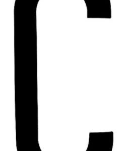 Spell-It, caratteri alfanumerici adesivi 80×35 mm – C