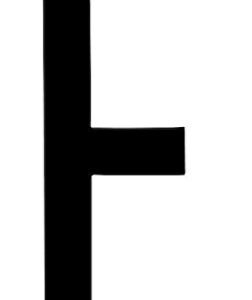 Spell-It, caratteri alfanumerici adesivi 80×35 mm – F