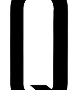 Spell-It, caratteri alfanumerici adesivi 80×35 mm – Q