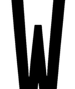 Spell-It, caratteri alfanumerici adesivi 80×35 mm – W
