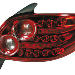 Coppia fanali posteriori LED –  Peugeot 206 (9/98>) – Rosso
