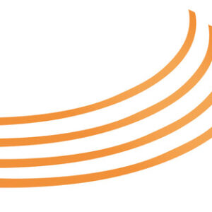 Rim-Stickers, profili adesivi ruota – Taglia 2 – Arancio