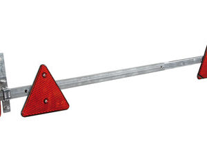 Barra estensibile in metallo per segnaletica posteriore, 12V – 100>160 cm