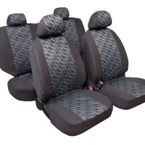 Graffio Basic-Fit, set fodere coordinate in jacquard, universali – Antracite