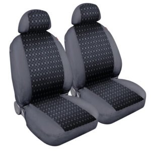 Square, coppia coprisedili anteriori in jacquard – Antracite