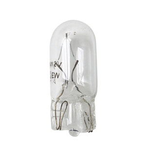 12V Lampada con zoccolo vetro – W5W – 5W – W2,1×9,5d – 2 pz  – D/Blister