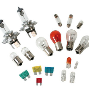 Kit lampade di ricambio 19 pz, alogena 2x H4 – 12V