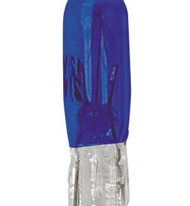 12V Lampada con zoccolo vetro – (T5) – 1,2W – W2x4,6d – 2 pz  – D/Blister – Blu