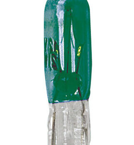 12V Lampada con zoccolo vetro – (T5) – 1,2W – W2x4,6d – 2 pz  – D/Blister – Verde