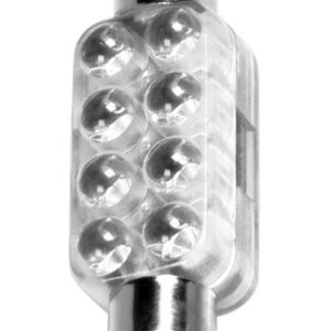 12V Lampada siluro 8 Led – 13×44 mm – SV8,5-8 – 1 pz  – Scatola – Bianco