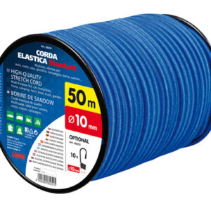 Corda elastica in bobina, blu – Ø 10 mm – 50 m