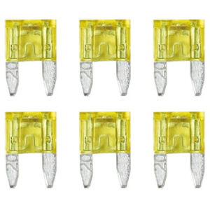 Smart Led, set 6 micro-fusibili lamellari con spia a led, 12/32V – 20A