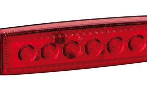 Luce ingombro a 6 Led, montaggio in superficie,12/24V – Rosso