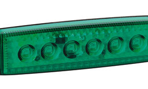 Luce ingombro a 6 Led, montaggio in superficie,12/24V – Verde