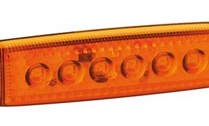 Set 20 pz, luce ingombro a 6 Led, montaggio in superficie, 12/24V – Arancio