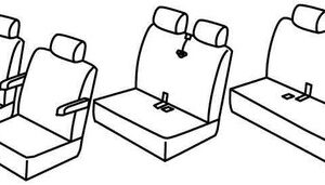 Set coprisedili Superior – Nocciola – Volkswagen Transporter T5 (van) (Multivan/Caravelle) (04/03>2013)
