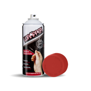 Wrapper, pellicola spray rimovibile, 400 ml – Rosso fuoco – Ral 3000